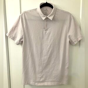 H&M Men’s Washed Cotton Polo Shirt Size Medium